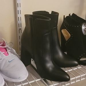 forever 21 black heel boots